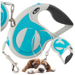 Automatinis 5 m stiprus pavadėlis šuniui iki 20 kg su užraktu stiprus ilgas, Mėlyna, Szín, Kék