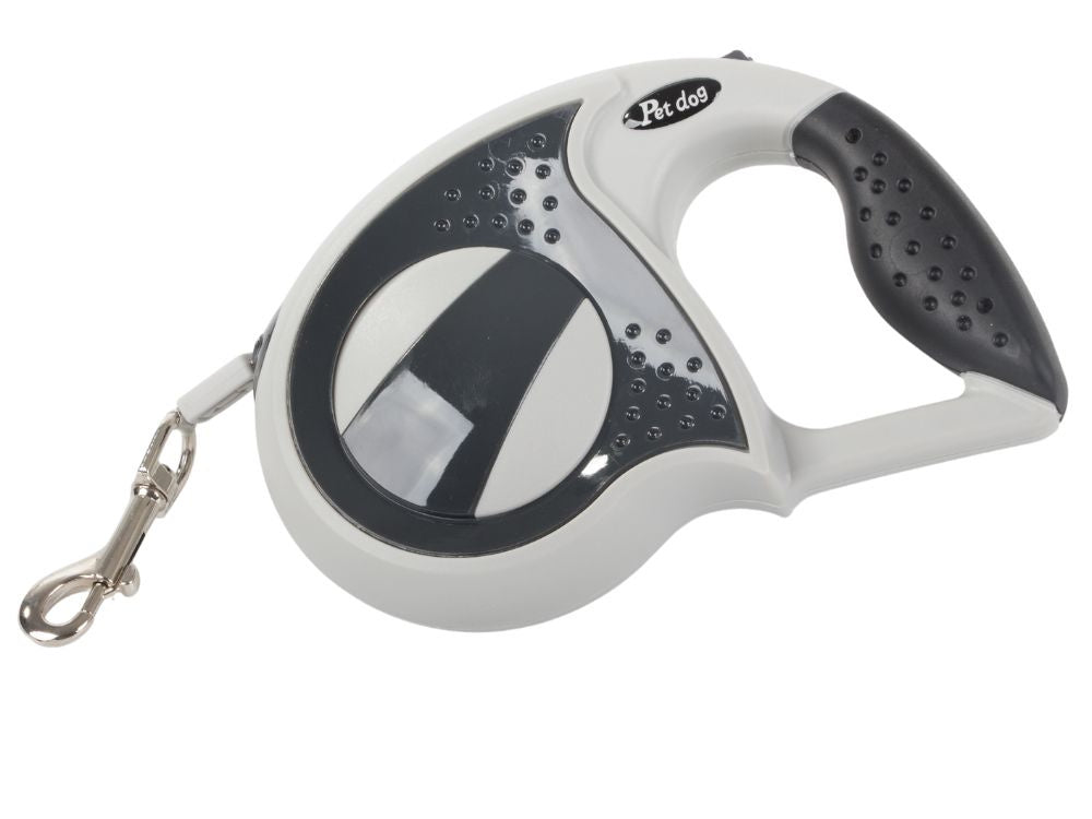 Automatinis 5 m stiprus pavadėlis šuniui iki 20 kg su užraktu stiprus ilgas, Juoda, Szín, Fekete