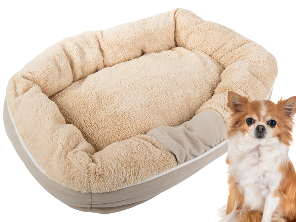 Pliušinė šunų žaidimų aikštelė lova minkšta pagalvėlė sofos patalynė pūkuota, Smėlio spalvos, Szín, Bézs