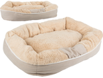 Pliušinė šunų žaidimų aikštelė lova minkšta pagalvėlė sofos patalynė pūkuota, Smėlio spalvos, Szín, Bézs