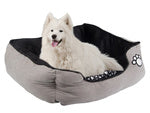 Pliušinė patalynė šuns lova su ištraukiama pagalvėle minkšta patogi, Pilka, Szín, Szürke