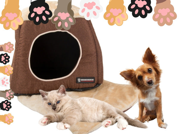 Veislynas šuns lova minkštas veislynas palapinė patalynė kušetė lovytė, Ruda, Szín, Barna