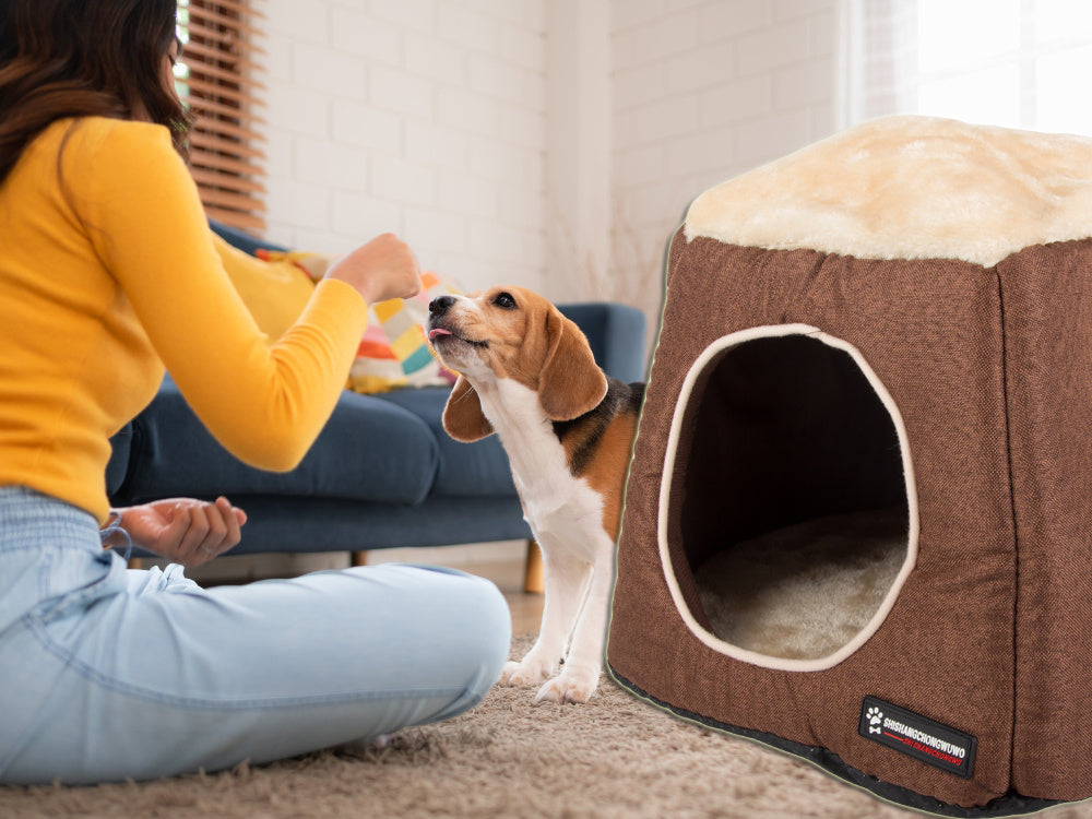 Veislynas šuns lova minkštas veislynas palapinė patalynė kušetė lovytė, Ruda, Szín, Barna