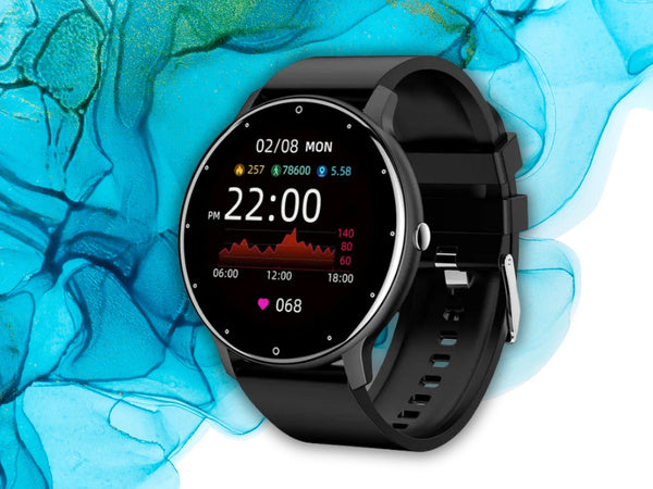 Išmanusis laikrodis moterų laikrodis vyrų guminis dirželis sporto bluetooth skambučiai