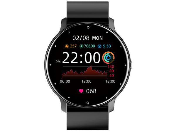 Išmanusis laikrodis moterų laikrodis vyrų guminis dirželis sporto bluetooth skambučiai