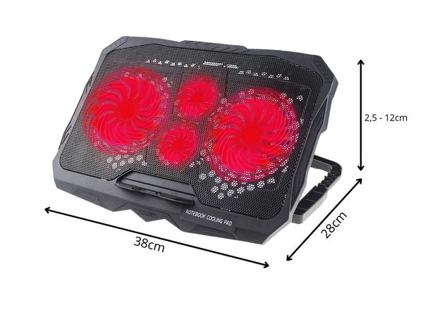 Nešiojamojo kompiuterio aušinimo padas buvo reguliuojamas su usb prievadu