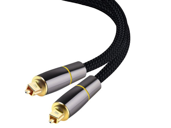 Optinis kabelis 2 m pintas toslink digital hq paauksuoti terminalai