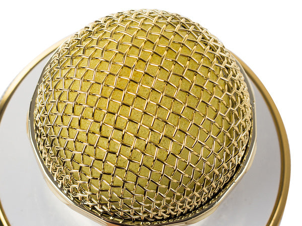 Belaidis mikrofonas bluetooth karaoke garsiakalbis apvalus su dėklu įvairūs režimai, Auksinis, Szín, Aranysárga