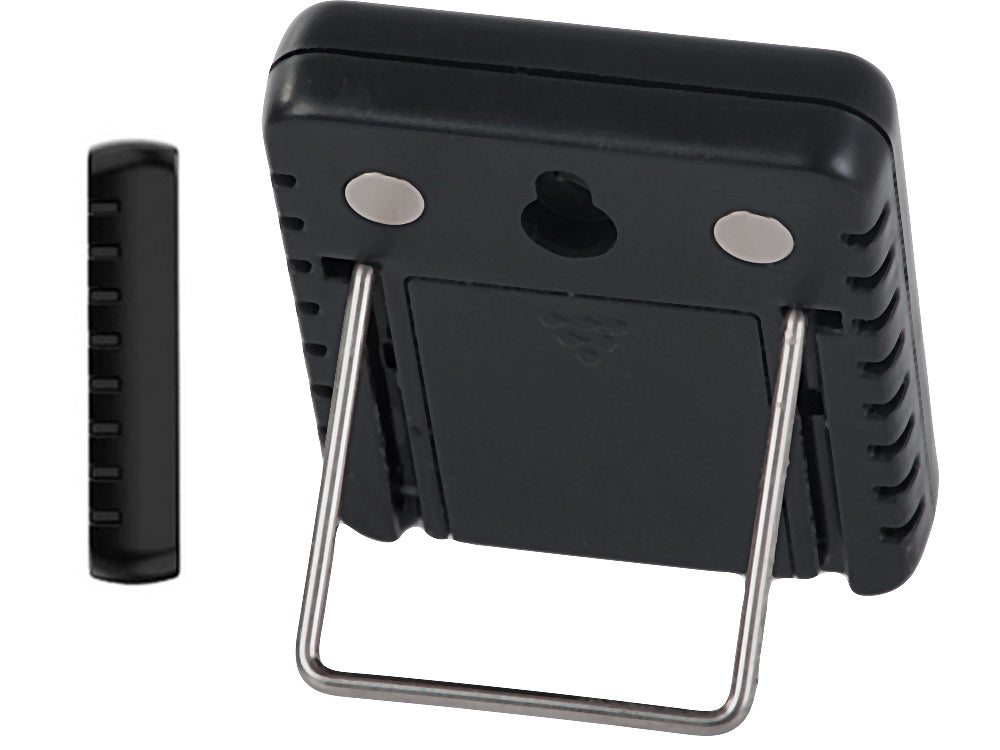 Skaitmeninis termometras mini oro stotis kambario higrometras baterija magnetas, Juoda, Szín, Fekete