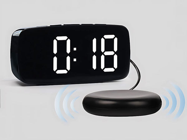 Elektroninis žadintuvas su vibraciniu kilimėliu led skaitmeninis tinklo žadintuvas