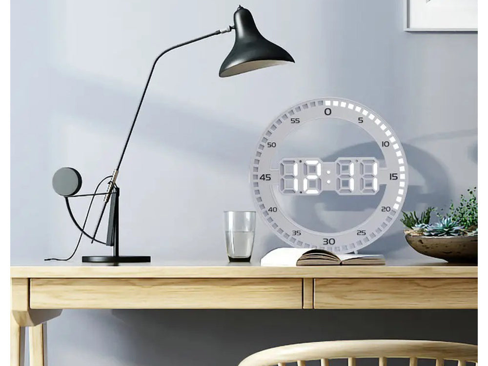 Žadintuvas led elektroninis termometras su žadintuvu apšviestas termometras