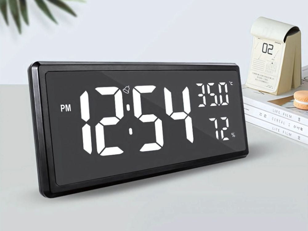 Elektroninis žadintuvas skaitmeninis led nuolatinis pakabukas temperatūra drėgmė