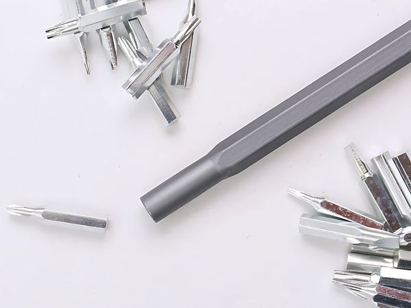 Tikslių atsuktuvo antgalių rinkinys magnetiniai antgaliai 24 antgaliai + dėklas