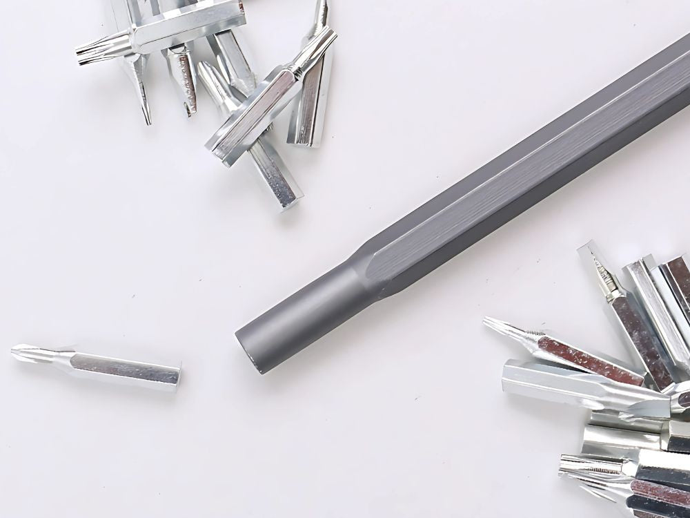 Tikslių atsuktuvo antgalių rinkinys magnetiniai antgaliai 24 antgaliai + dėklas