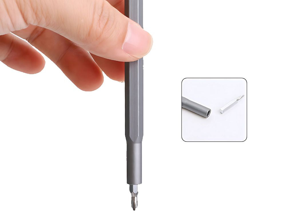 Tikslių atsuktuvo antgalių rinkinys magnetiniai antgaliai 24 antgaliai + dėklas