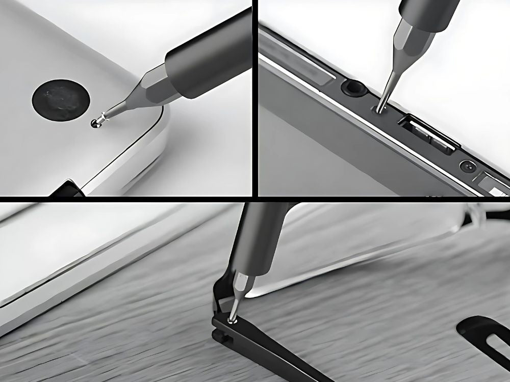 Tikslių atsuktuvo antgalių rinkinys magnetiniai antgaliai 24 antgaliai + dėklas