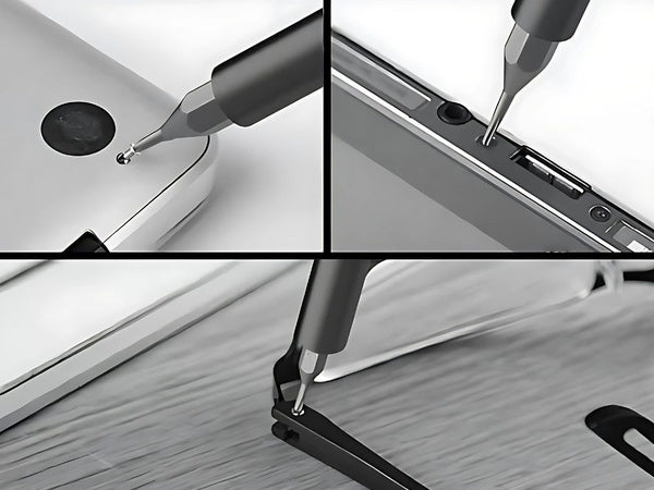 Tikslių atsuktuvo antgalių rinkinys magnetiniai antgaliai 24 antgaliai + dėklas