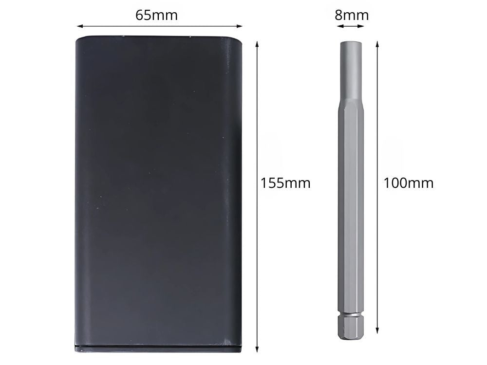 Tikslių atsuktuvo antgalių rinkinys magnetiniai antgaliai 24 antgaliai + dėklas