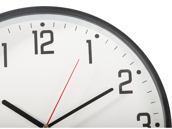 Sieninis laikrodis didelis tylus 30cm apvalus rodyklė data temperatūra mediena