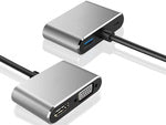 Adapteris usb-c į hdmi 4k vga koncentratorius usb 3.0 usb-c maitinimo adapteris