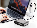 Adapteris usb-c į hdmi 4k vga koncentratorius usb 3.0 usb-c maitinimo adapteris