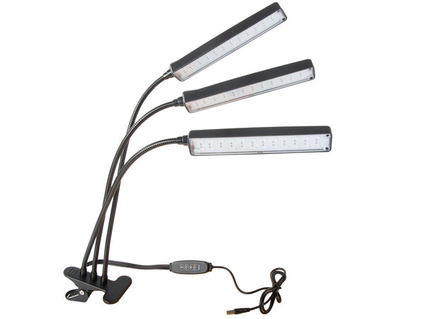 Vadovaujama augalų lempa usb auginti skydelis auga šviesos laikmatis klipas ant gėlių