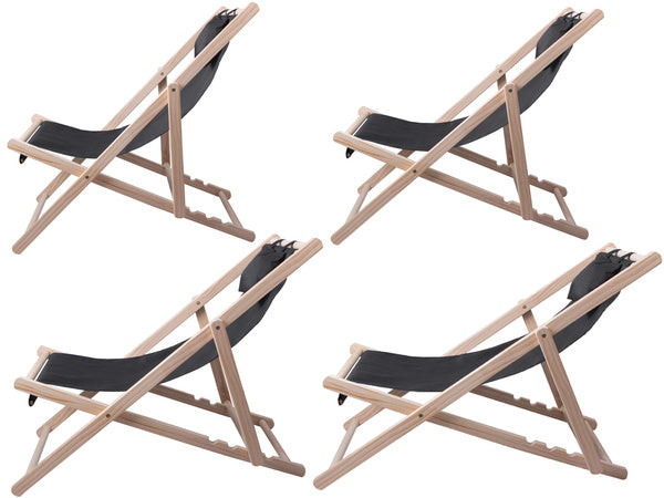 Medinis gultas paplūdimio kėdės sulankstomos sodo pagalvėlė paplūdimio kėdė, Juoda, Szín, Fekete