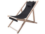 Medinis gultas paplūdimio kėdės sulankstomos sodo pagalvėlė paplūdimio kėdė, Juoda, Szín, Fekete