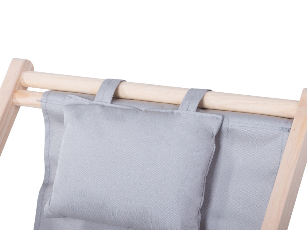 Medinis gultas paplūdimio kėdės sulankstomos sodo pagalvėlė paplūdimio kėdė, Pilka, Szín, Szürke