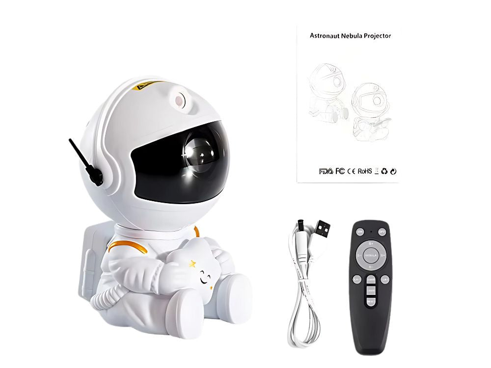 Žvaigždžių projektorius astronautas galaktikos naktinė šviesa dangaus lazeris buvo nuotolinio valdymo pultas