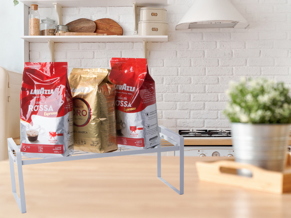Metalinė lentyna vieno aukšto virtuvės organizatoriaus stovas balta virtuvei, Baltas, Szín, Fehér