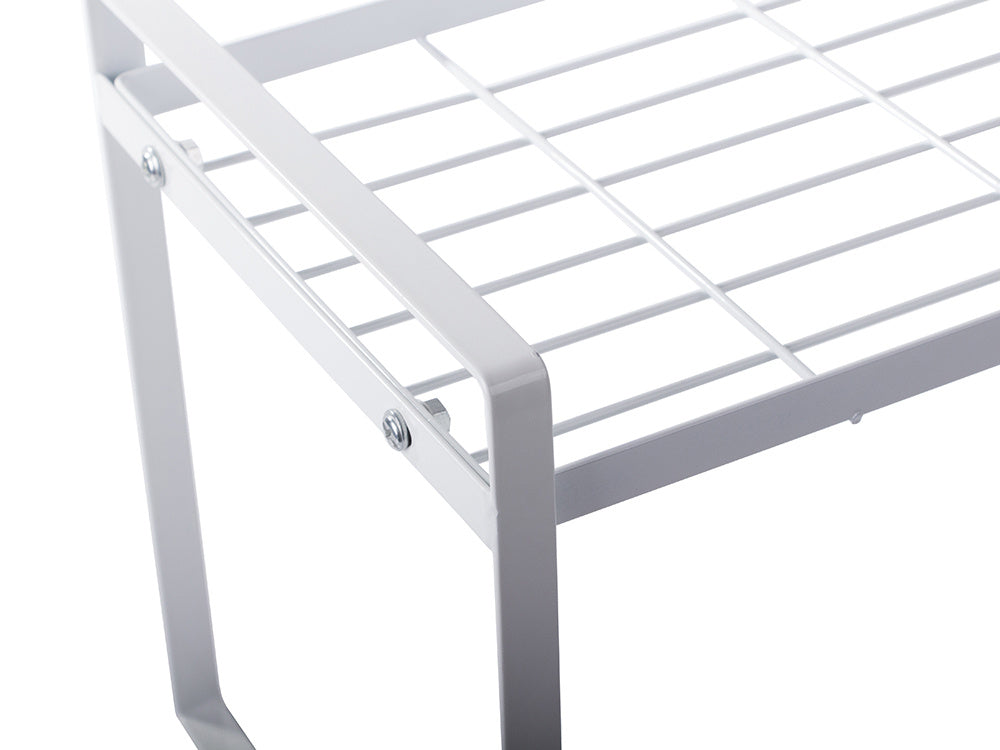 Vieno lygio metalinė lentyna virtuvės stalviršiui virtuvės organizatoriaus palėpės stovas, Baltas, Szín, Fehér