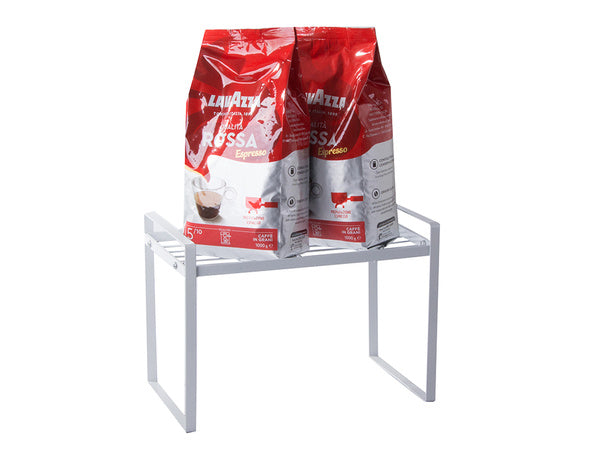 Vieno lygio metalinė lentyna virtuvės stalviršiui virtuvės organizatoriaus palėpės stovas, Baltas, Szín, Fehér