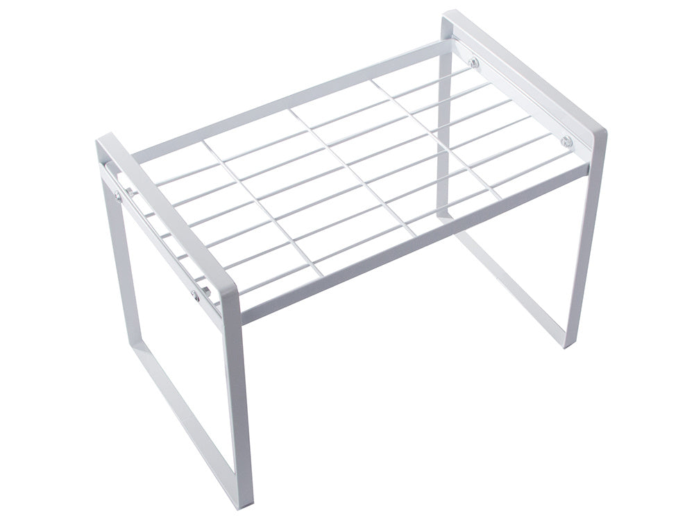 Vieno lygio metalinė lentyna virtuvės stalviršiui virtuvės organizatoriaus palėpės stovas, Baltas, Szín, Fehér