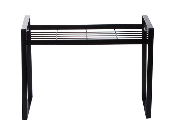 Vieno lygio metalinė lentyna virtuvės stalviršiui virtuvės organizatoriaus palėpės stovas, Juoda, Szín, Fekete