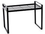 Vieno lygio metalinė lentyna virtuvės stalviršiui virtuvės organizatoriaus palėpės stovas, Juoda, Szín, Fekete