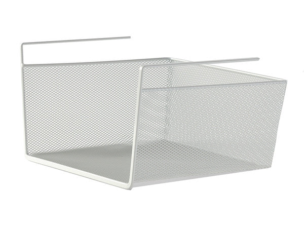 Metalinis krepšelis pakabinama virtuvės lentyna pakabinama lentyna organizatorius, Baltas, Szín, Fehér