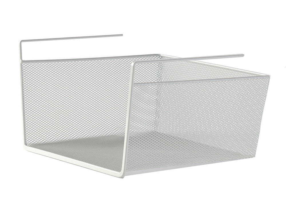 Metalinis krepšelis pakabinama virtuvės lentyna pakabinama lentyna organizatorius, Baltas, Szín, Fehér