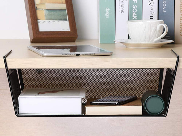 Metalinis krepšelis pakabinama virtuvės lentyna pakabinama lentyna organizatorius, Juoda, Szín, Fekete