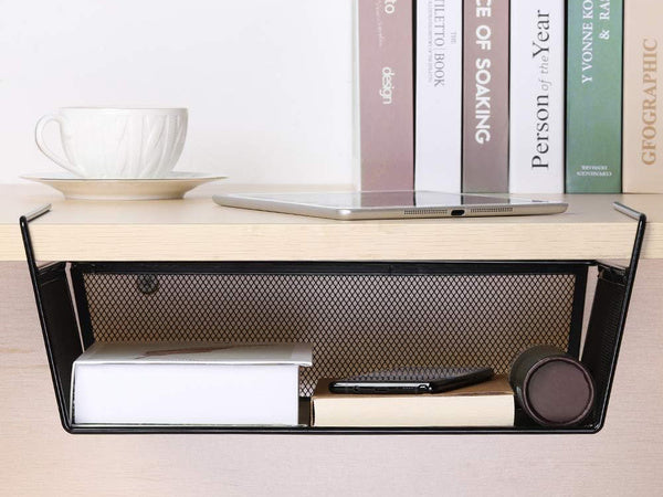 Metalinis krepšelis pakabinama virtuvės lentyna pakabinama lentyna organizatorius, Juoda, Szín, Fekete