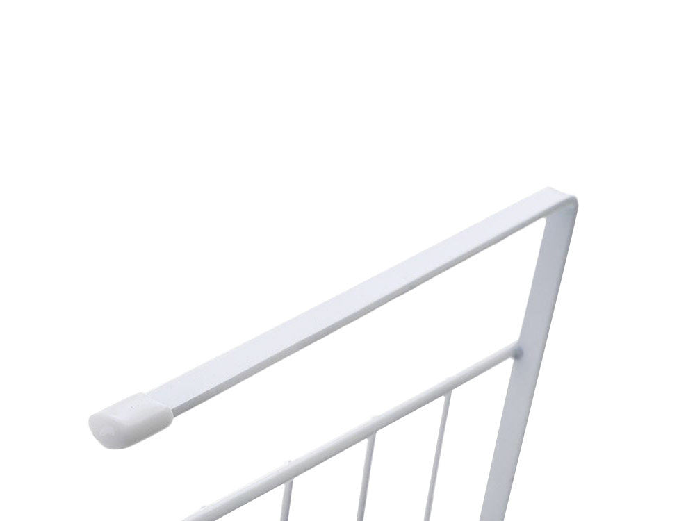 Metalinis krepšelis po spintelės viršumi 5 kabliukai popieriaus laikiklis, Baltas, Szín, Fehér