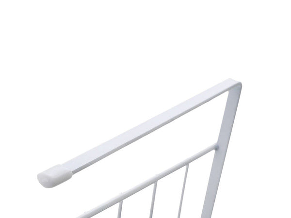 Metalinis krepšelis po spintelės viršumi 5 kabliukai popieriaus laikiklis, Baltas, Szín, Fehér