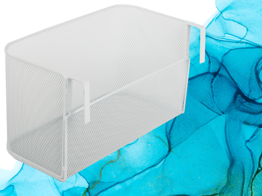 Krepšys metalinis bėginis organizatorius kabantis krepšys virtuvės lentyna, Baltas, Szín, Fehér