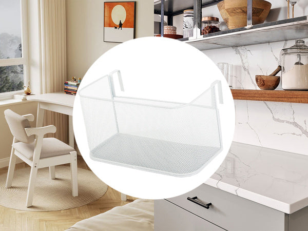 Krepšys metalinis bėginis organizatorius kabantis krepšys virtuvės lentyna, Baltas, Szín, Fehér