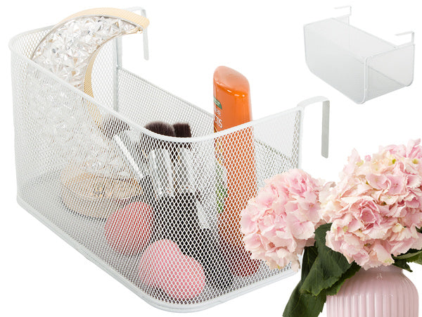 Krepšys metalinis bėginis organizatorius kabantis krepšys virtuvės lentyna, Baltas, Szín, Fehér