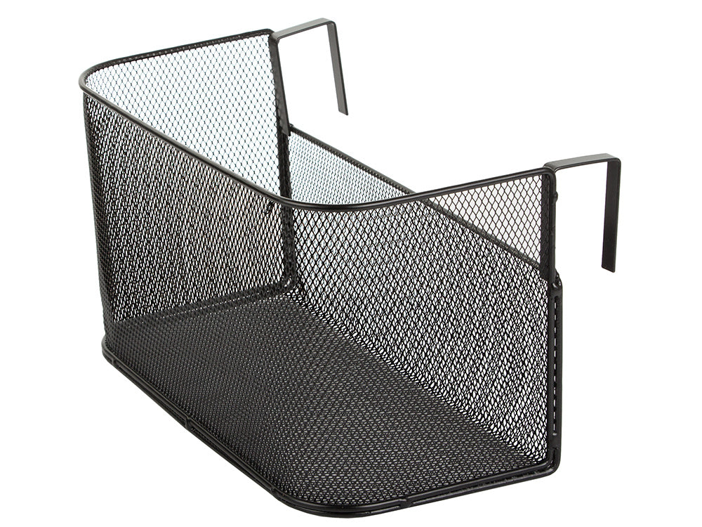 Krepšelis metalinis durelėse kabantis organizatorius virtuvės pakabinama lentyna, Juoda, Szín, Fekete