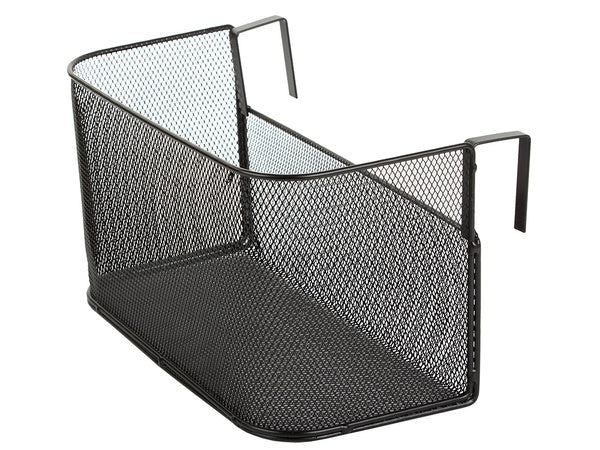 Krepšelis metalinis durelėse kabantis organizatorius virtuvės pakabinama lentyna, Juoda, Szín, Fekete