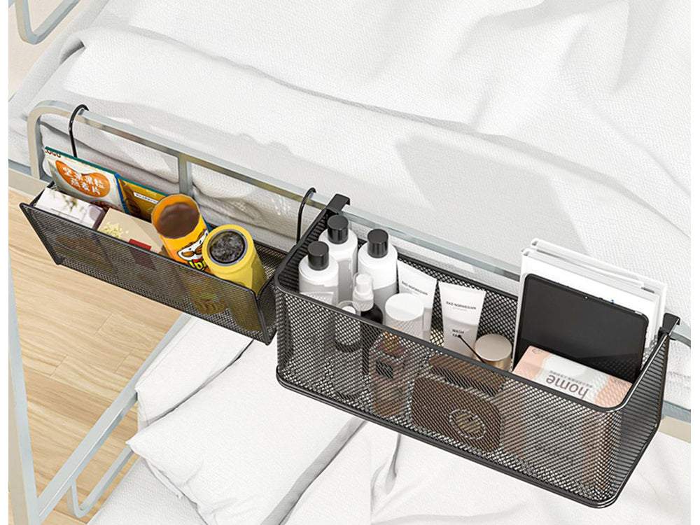 Krepšelis metalinis durelėse kabantis organizatorius virtuvės pakabinama lentyna, Juoda, Szín, Fekete