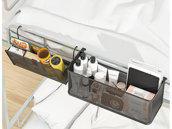 Krepšelis metalinis durelėse kabantis organizatorius virtuvės pakabinama lentyna, Juoda, Szín, Fekete