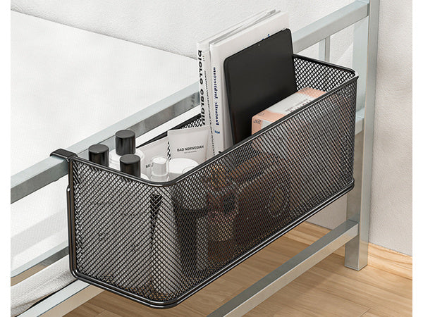 Krepšelis metalinis durelėse kabantis organizatorius virtuvės pakabinama lentyna, Juoda, Szín, Fekete